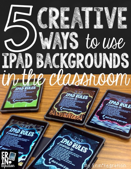 Utilize iPad backgrounds and lockscreens in the classroom