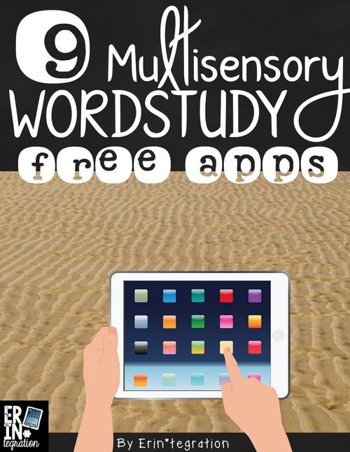 iPad Apps to use for multisensory word work centers and spelling practice in the classroom.