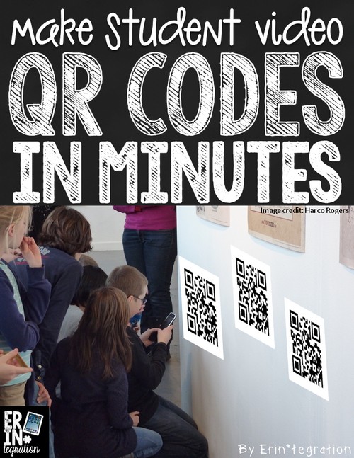 Using a batch QR entry on Google Sheets to make a class set of QR codes in minutes. Easily create interactive hallway displays of student videos. Or hang on a bulletin board for student access.