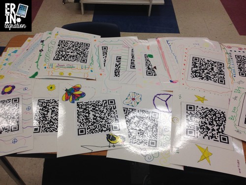 Making Audio QR codes to spread positive messages through the school and build classroom community. FREE directions and ideas.