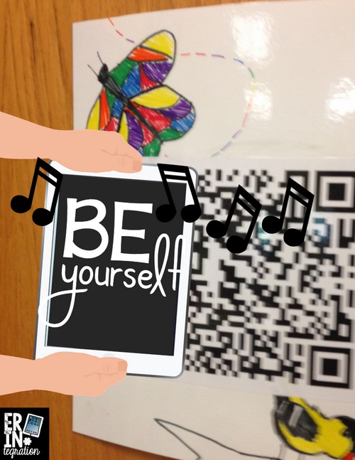 Making Audio QR codes to spread positive messages through the school and build classroom community. FREE directions and ideas.