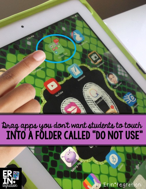 Most important folder to make on an iPad and how to make folders on the iPad to catalog and organize apps on student  1:1 iPads, shared iPads, or single iPad classrooms.