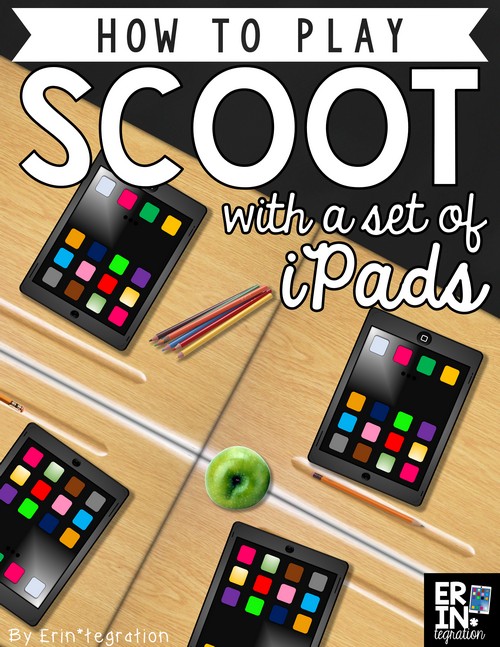 Play Scoot with iPads - tech twist on a traditional game using Pic Collage! Each student adds their name to the screen to vote during each round.