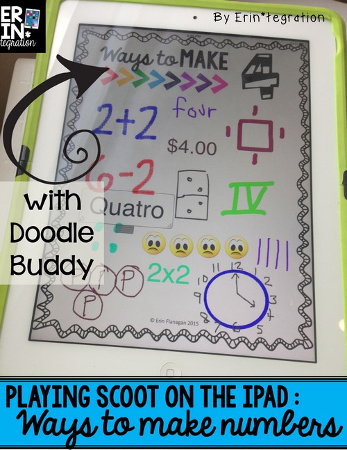 Play Scoot with iPads - tech twist on a traditional game using Pic Collage! Each student adds their name to the screen to vote during each round.