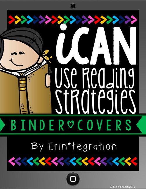 iCan Use Reading Strategies Anchor Chart Guided Reading booklet cover