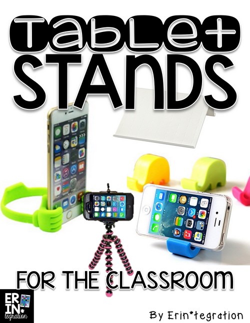 Tablet stands for the classroom for teachers using iPads, Kindles, Chromebooks, iTouches, and more! Teacher recommended and tested!