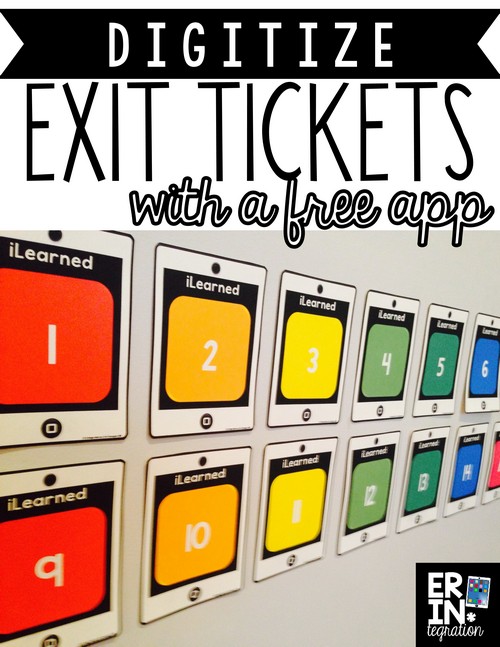 Use a printable poster, sticky notes, and a free app to save exit tickets for reference! You do not need to be 1:1. Students simply write what they learned on a sticky, paste it onto the poster, then the teacher scans the completed poster with a free app. Very cool!