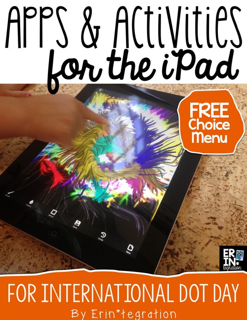 Celebrate International Dot Day on the iPad with these free apps, free choice menu to download, and app-smashing suggestions for sharing. Help students make their mark with engaging technology integration! Free download at the link too!