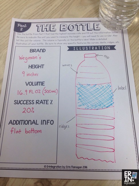 BOTTLE TOSSING AND FLIPPING IN THE CLASSROOM - Erintegration