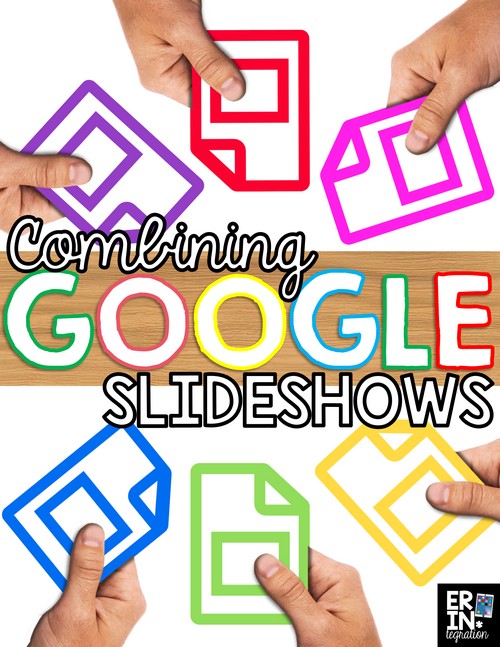 Learn how to quickly and easily combine individual student slideshows into one large slideshow with Google Slides. Perfect for sharing results of Google Scoot, Google Interactive Notebooks and other Google Slides activities in the classroom. Directions include options for Google Classroom and Google Drive.