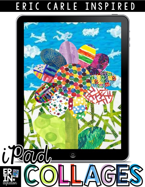 How to use the free iPad app Pic Collage in the elementary classroom to create a digital collage inspired by Eric Carle. Perfect for an author study project or a paperless craft after reading an Eric Carle book.