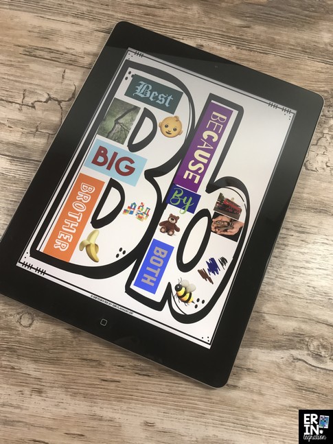 Learn how to create paperless alphabet books on the iPad. Paperless ABC bet books, digital alphabet books, book creator app lessons, Pic Collage lessons, alphabet books in elementary, technology integration lessons elementary