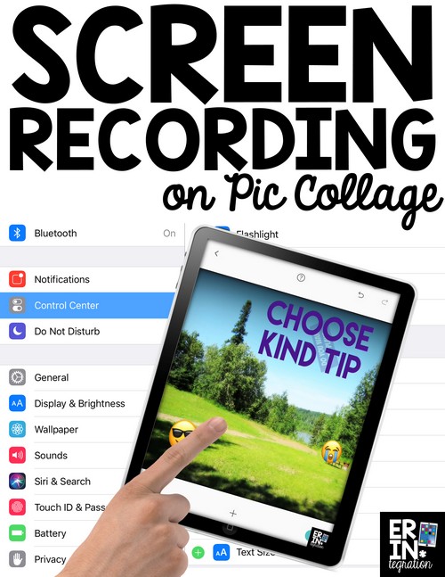 Did you know you can use screen recording on Pic Collage to create animated movies? Learn how to turn Pic Collage into an interactive whiteboard with the new screen recording feature on iOS 11.  Use this Pic Collage app-smashing hack for students to explain math solutions, create digital stories, and make short animations for a variety of projects in all subject areas!