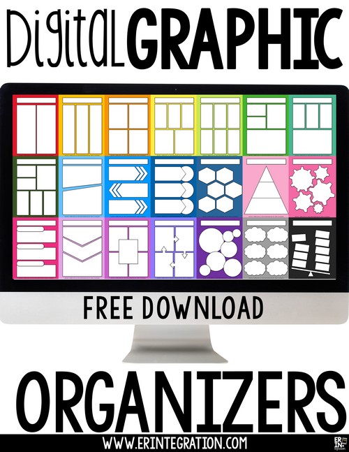 Digital Graphic Organizers and FREE download Erintegration Picture