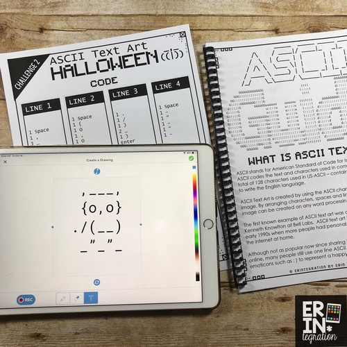 Erintegration Coding with Text Halloween ASCII Text Art