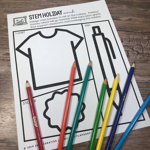 Create your own STEM Holiday Graphic organizers