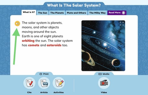 screenshot of online research on PebbleGo