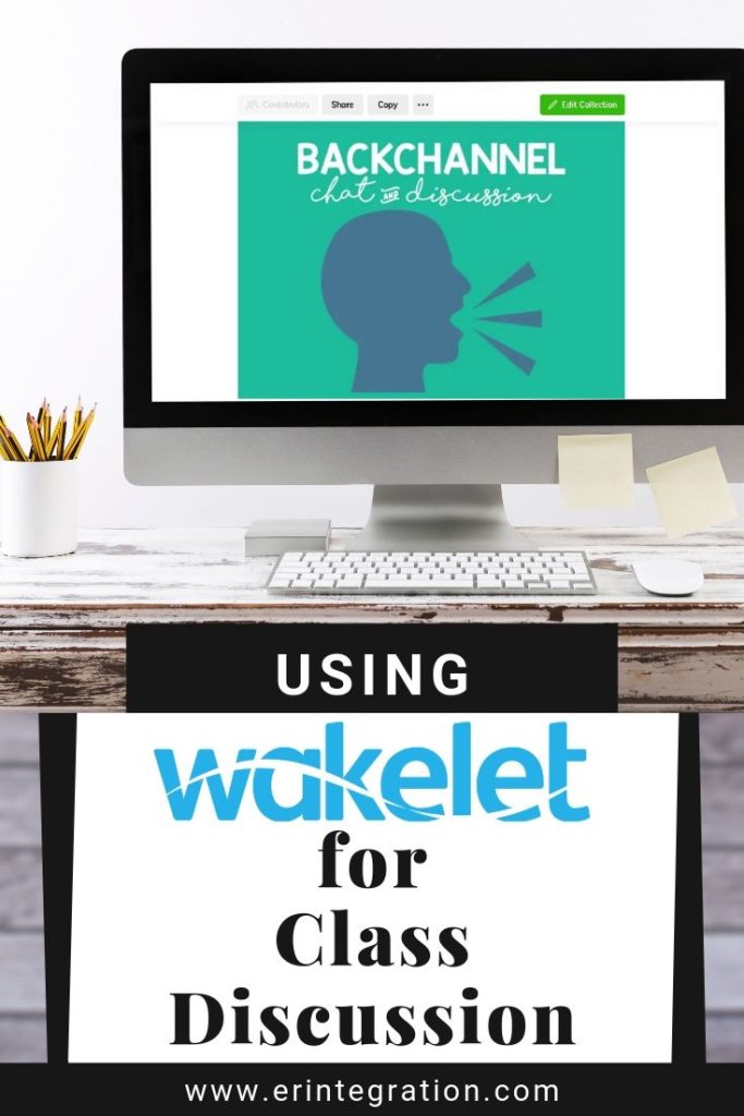 screenshot of Wakelet backchannel template