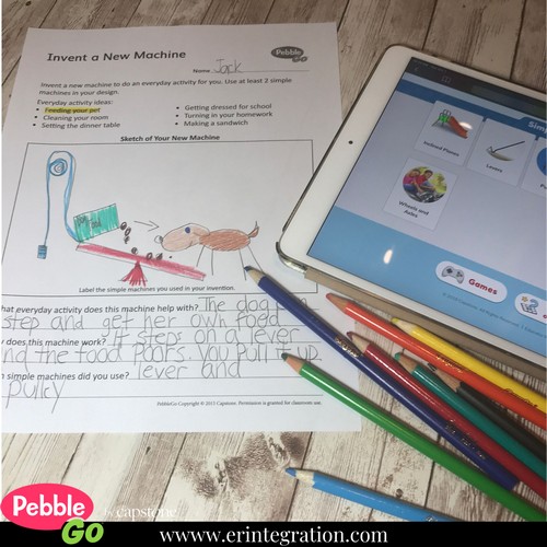simple machine project on PebbleGo