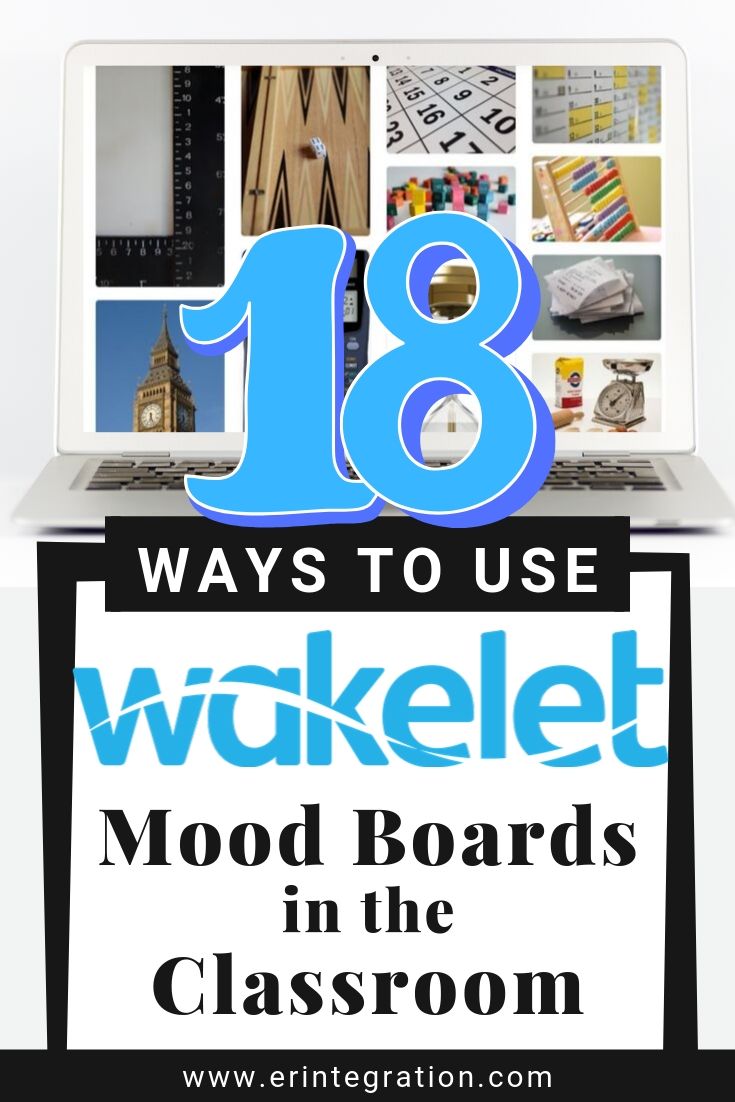 Screenshot of mood board layout on Wakelet