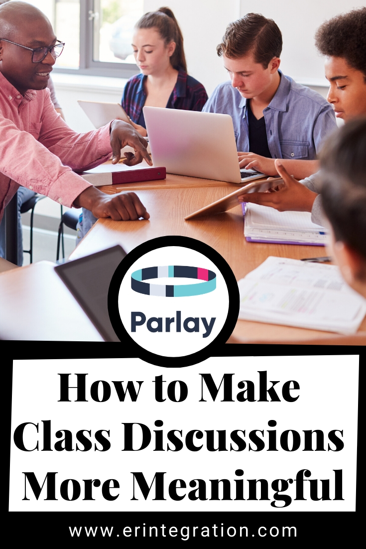 photo of students using Parlay online class discussion tool