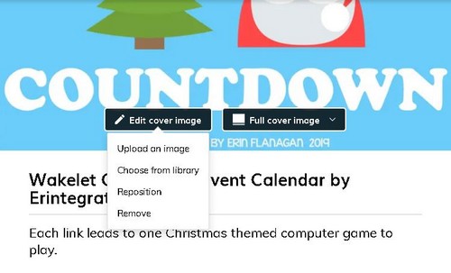 digital advent calendar on Wakelet screenshot