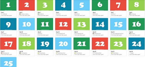 digital advent calendar on Wakelet screenshot