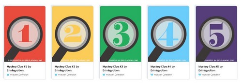 screenshot of mystery Wakelet collection with secret clues