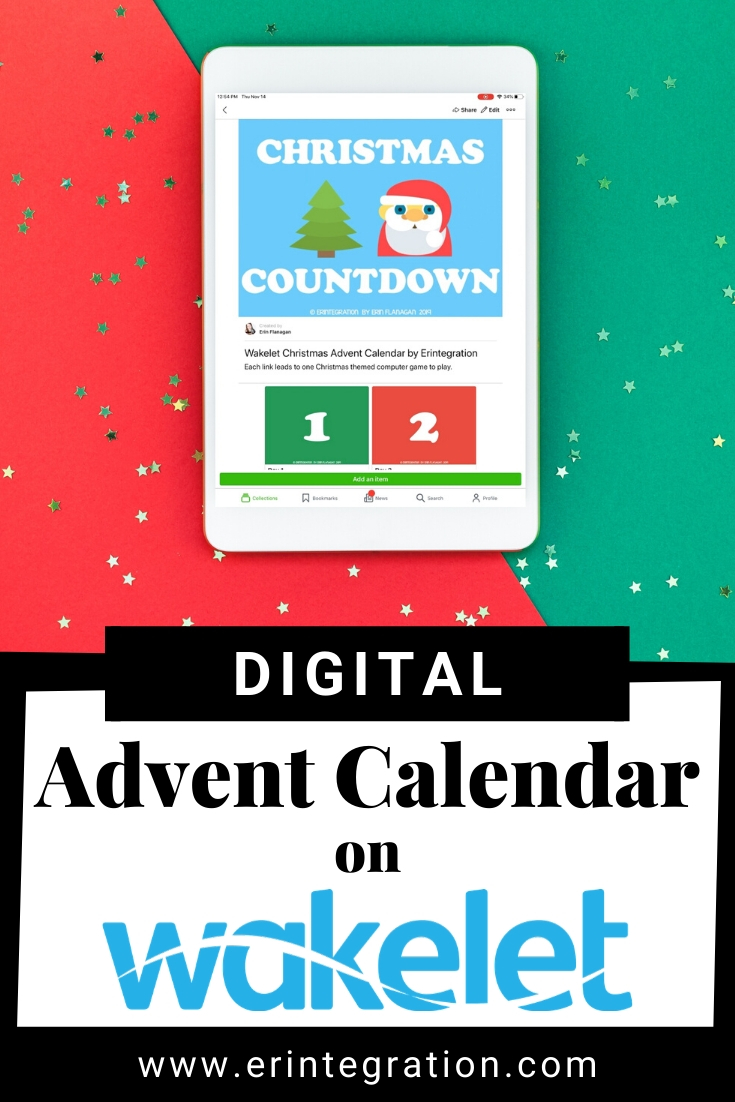 digital advent calendar on Wakelet screenshot