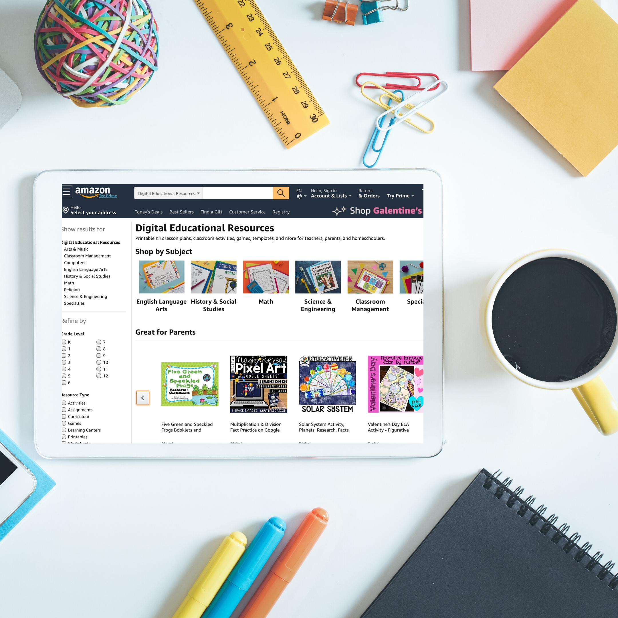 Educational resources on Amazon Ignite screenshot