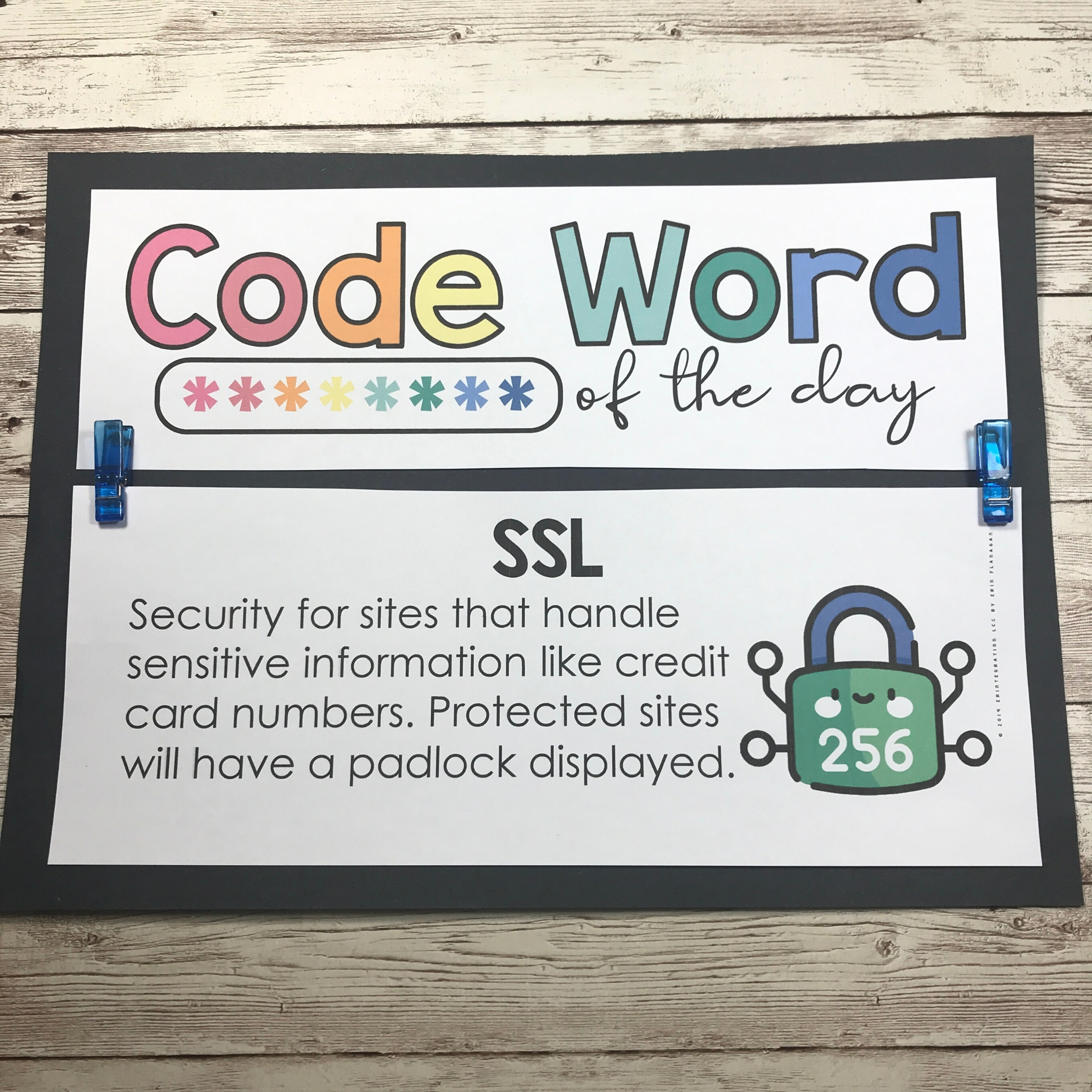 digital citizenship code word of the day by Erintegration