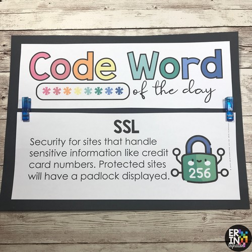 Erintegration digital citizenship word wall cards