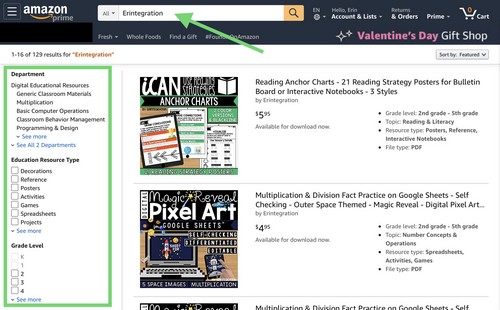 Educational resources on Amazon Ignite screenshot