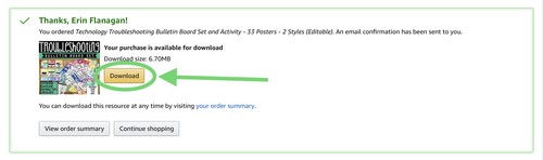 screenshot of download window on Amazon Ignite