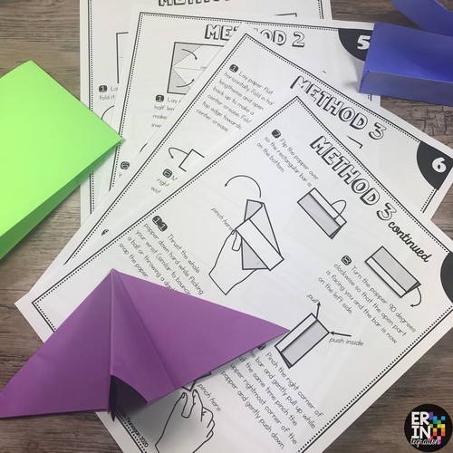 image of printables from the Paper Popper STEM Challenge