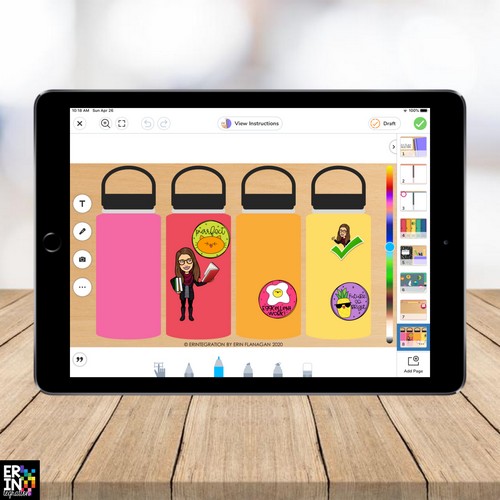 image digital sticker book page created by Erintegration