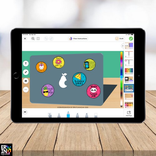 image digital sticker book page created by Erintegration