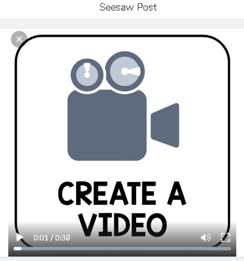 seesaw creative tool dice screenshot of video tool icon