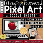 Apples Digital Pixel Art Magic Reveal MULTIPLICATION - Erintegration