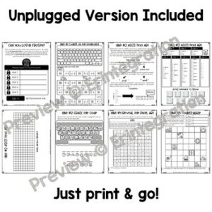 Digital Escape Room: Winter Keyboarding & Coding (Includes Unplugged ...