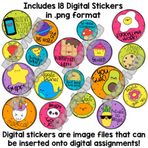 Digital Stickers & Sticker Book for Distance Learning in Google Slides ...