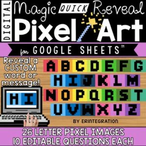 Secret Messages on Google Sheets with Digital Pixel Art Magic Reveal