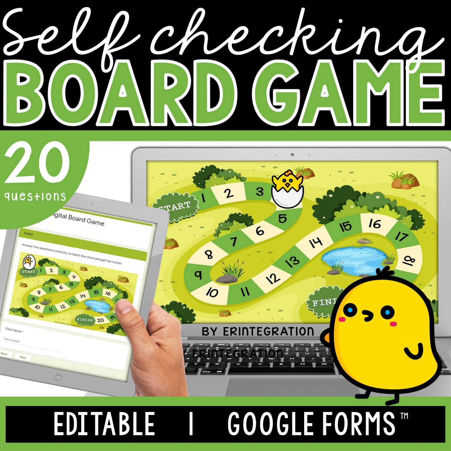Digital Board Game 2Digit Addition SelfChecking Editable