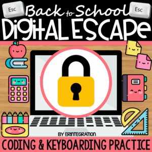 Back to School Digital Escape Room Cover