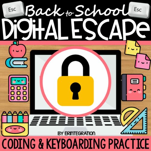 Back to School Digital Escape Room Cover