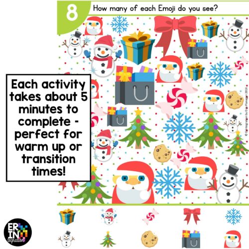 Erintegration Emoji Christmas Countdown Google Slides and Pic Collage Activity THUMBS 03