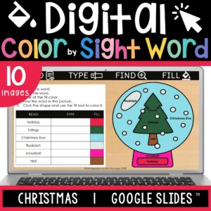 Erintegration Color by Christmas Word on Google Slides THUMBS 01