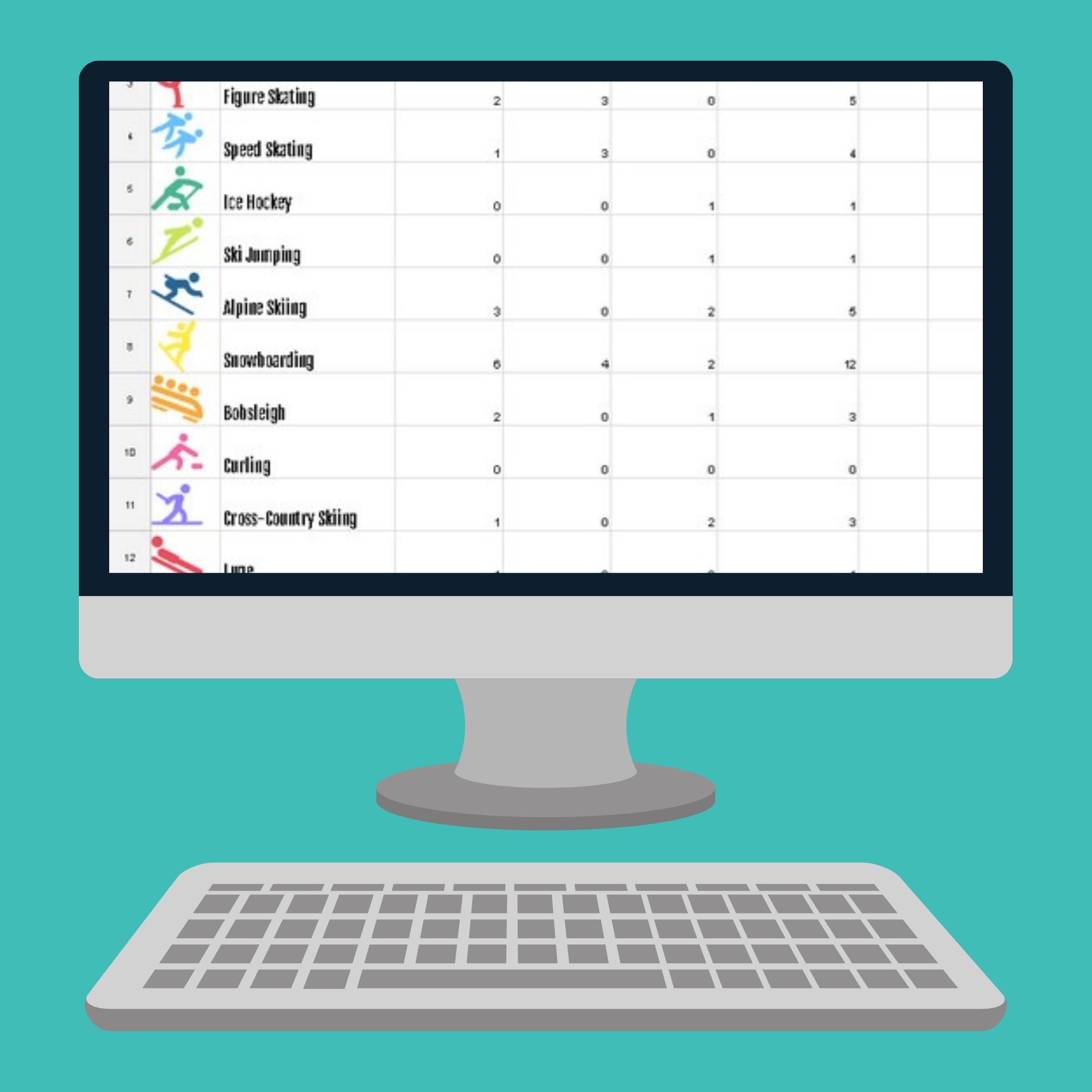 Erintegration Winter Games Medal Tracker Google Sheets Featured Image