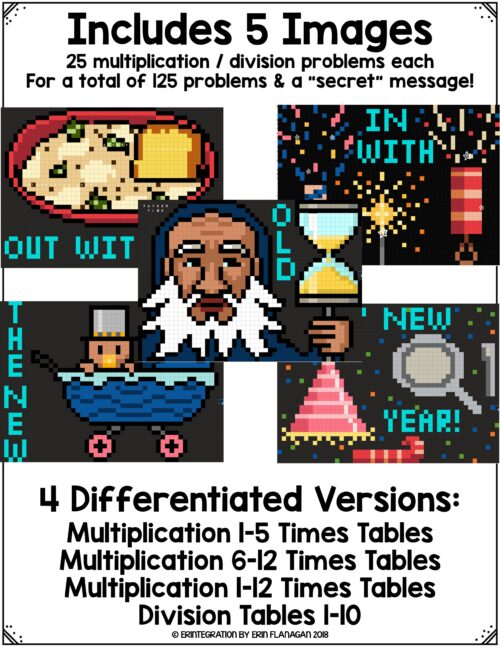 Erintegration - New Years Magic Reveal Pixel Art - Multiplication THUMB 3