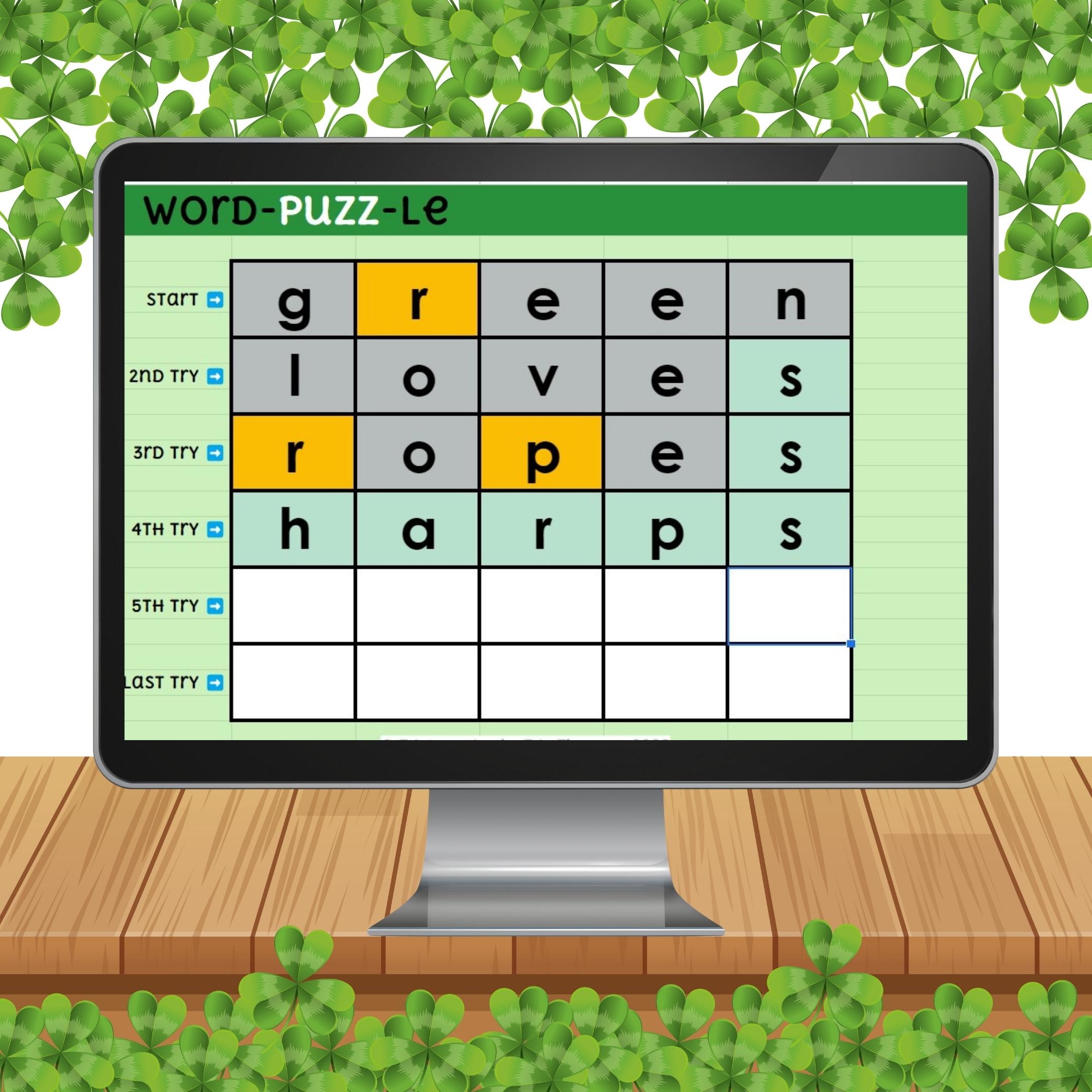 FREE St. Patrick's Day Word Puzzle Erintegration Featured Image